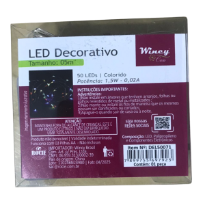 NT - PISCA 50 LEDS 5M COLORIDO - DEL50071
