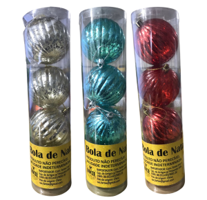 NT - BOLA VINTAGE TEXTURIZADA 7CM C/4 PÇS - NTB60803