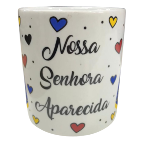 CANECA DE PORCELANA 300ML - NS APARECIDA - UT11-46