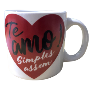 CANECA DE POCELANA 120ML - FRASES - U21-22