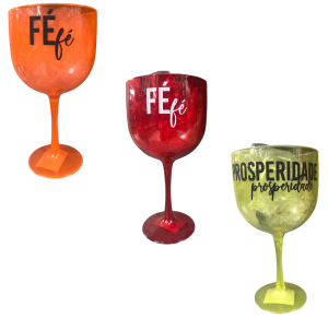 TAÇA DE GIN 630ML TRANSLUCIDA C/FRASES - TG301-FR