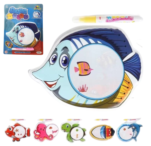 QUADRO PEIXE DE PINTURA AQUA COLOR - ZB2059