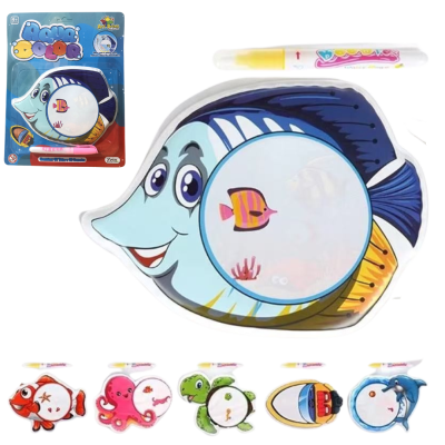 QUADRO PEIXE DE PINTURA AQUA COLOR - ZB2059