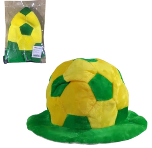 BRASIL CHAPEU BOLA POLIESTER 28X18CM - AX20897-A