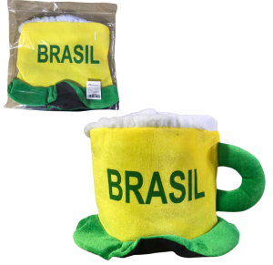BRASIL CHAPEU POLIESTER CHOPP 28X18X22CM - AX20902-A