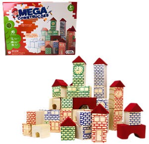 MEGA CONSTRUÇÕES 45 PÇS EM MADEIRA - 7394