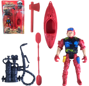 BOMBEIRO C/ACESSORIOS C/5 PEÇAS 27X16CM - BA-02030