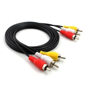 CABO 3RCA X 3RCA C/1,5MTS - KP-RCA01