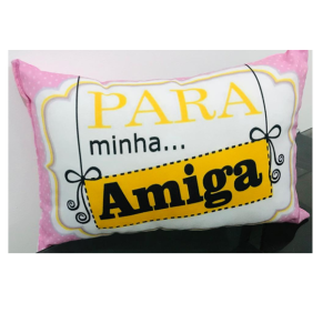 ALMOFADA 28X18CM - PARA MINHA AMIGA