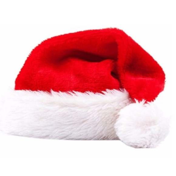 NT - GORRO PAPAI NOEL VELUDO - NTG1003 - PCT C/12 PÇS