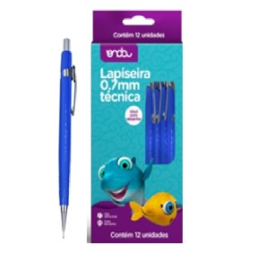 LAPISEIRA 0.7MM TECNICA AZUL C/12 UNID - 2012048