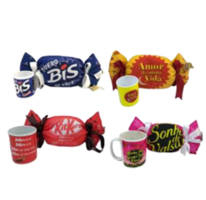 ALMOFADA 30CM BOMBOM C/CANECA - M286-K