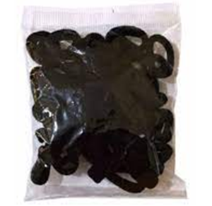 ELASTICO DE CABELO LAICRINHA MINI PRETO FINO C/18 UNID - D4