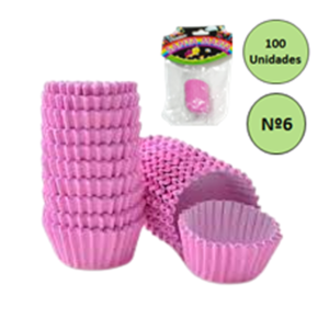FORMA DE BRIGADEIRO ROSA Nº 6 C/100 UNID
