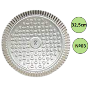 PRATO LAMINADO RED. C/5 UNID. 32,5CM Nº 03