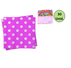 GUARDANAPO POÁ PINK C/30 UNID