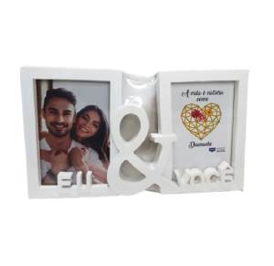 PORTA RETRATO PL 10X15CM 2 FOTOS - 51016