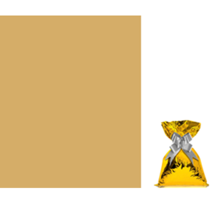 SACO METALIZADO 15X21CM C/50 UNID OURO - VP 02