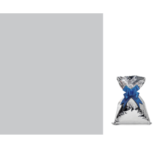 SACO METALIZADO 20X29CM C/50 UNID PRATA - VP 01