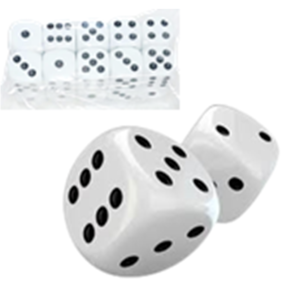 JG DE DADOS 1,5CM C/20 PÇS