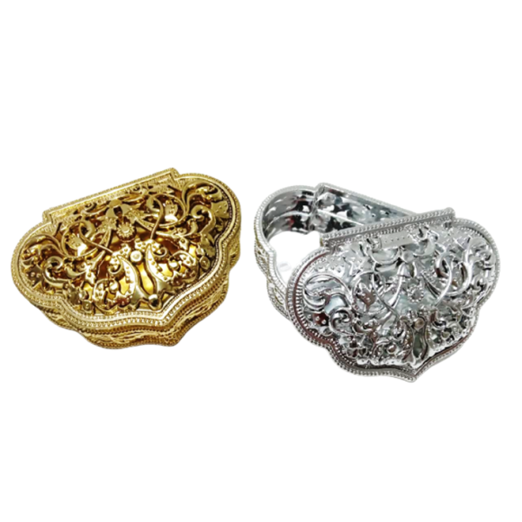 PORTA JOIA PRATA OU DOURADO 6X9CM - 033954
