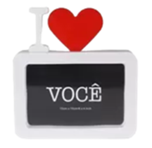 PORTA RETRATO PLASTICO 10X15CM I LOVE - PR3108