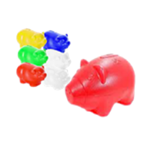 COFRE PORQUINHO PLASTICO 12X6CM - 851