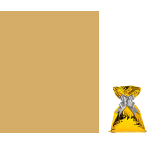 SACO METALIZADO 44X59CM C/50 UNID OURO - VP 02