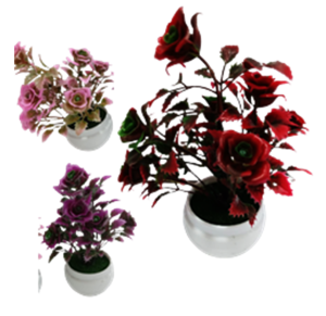 VASO C/FLOR ARTIFICIAL 14CM - VA7073