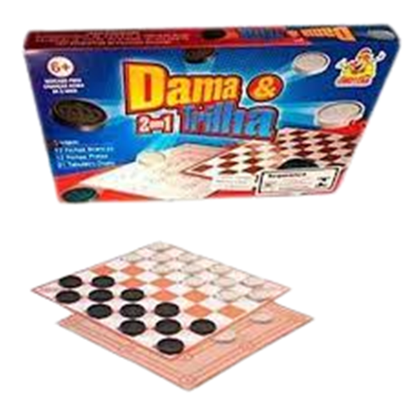 DAMA E TRILHA NA CAIXA - REF 17