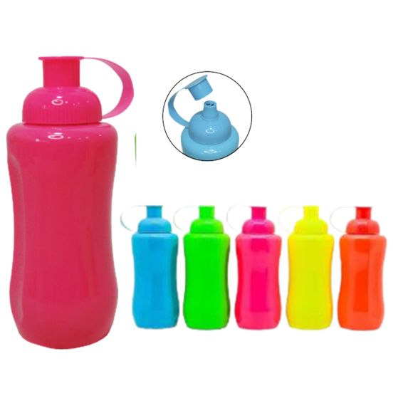GARRAFA DE PLASTICO 600ML NEON - MD245