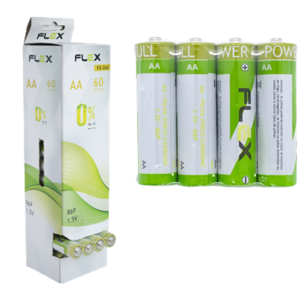 PILHA FLEX AA C/60 UNID - FX-2AZ