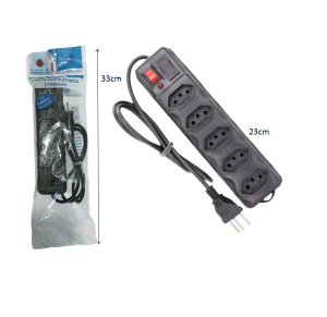 FILTRO DE LINHA 0,85M C/5 TOMADAS - REF 303