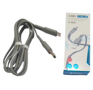 CABO PARA CELULAR TIPO C - 3,1A - C/1.2M - LE-860C
