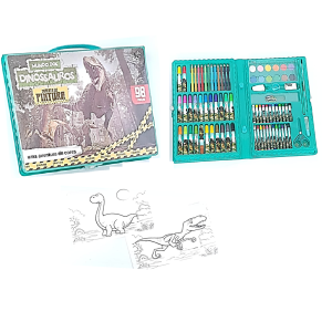 MALETA ESCOLAR 98 PÇS DINO - MAX-HR-898-C