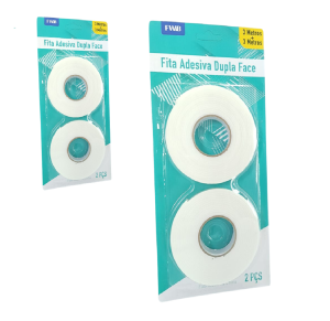 FITA DUPLA FACE 18MM X 3M C/2 PÇS - 95997