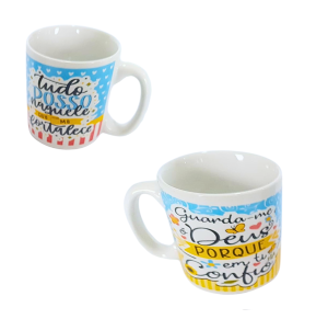 CANECA DE PORCELANA 300ML - SALMOS - UT11-50