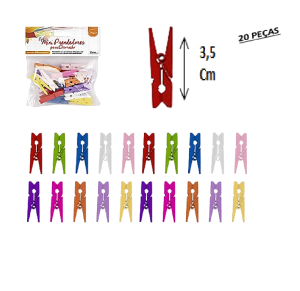PREGADOR COLOR C/20PÇS - ZU1790