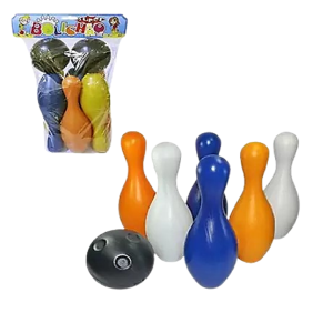 BOLICHÃO C/6 PINOS + 2 BOLAS - 0913A