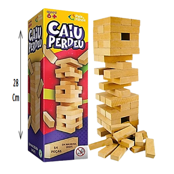 JOGO CAIU PERDEU - 54 PCS - 7460