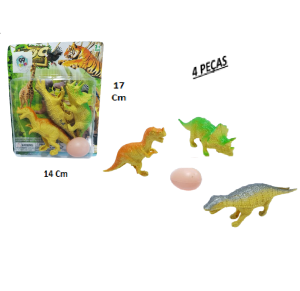 DINOSSAUROS EM PLASTICO C/4 PÇS - TOYS-23784_QO