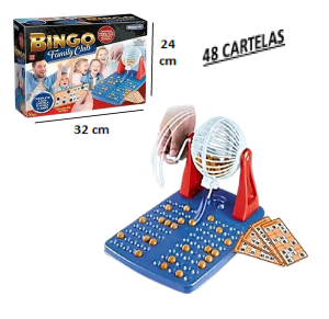 JOGO DE BINGO FAMILY CLUB C/48 CARTELAS - BFC160