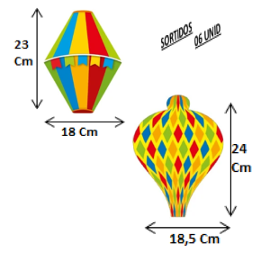 BALÃO FESTA JUNINA C/6 UNID - 124.3