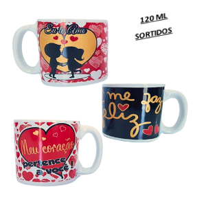 CANECA 120ML - NAMORADOS - U21-33
