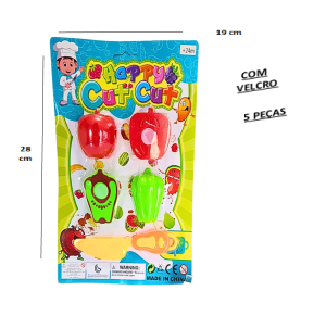 FRUTAS C/VELCRO C/5 PÇS - GK1393