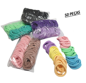 ELASTICO P/CABELO C/50 PÇS - NS-4305