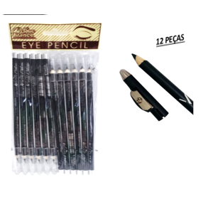 LAPIS DE OLHO PRETO C/APONTADOR C/12 PÇS - N+0623