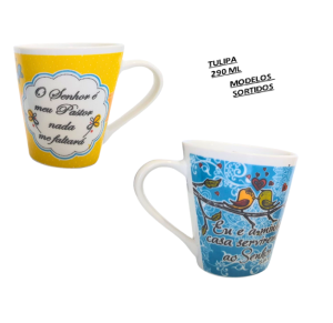 CANECA TULIPA 290ML - SALMOS - D69-290