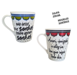 CANECA TULIPA 290ML - FRASES