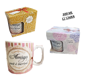 CANECA 300ML C/CAIXA - AMIGA